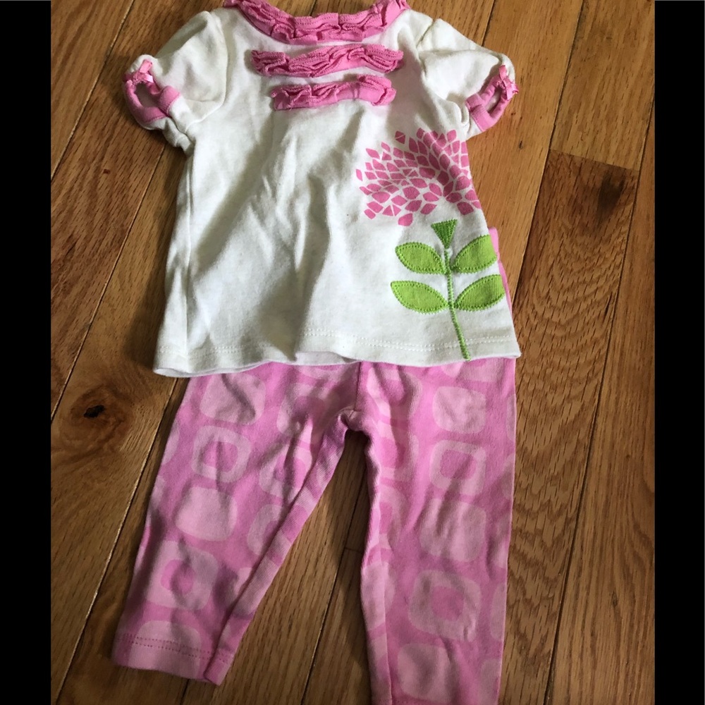 2 Piece Flower Outfit
